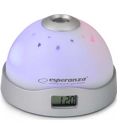 ESPERANZA EHC001 Ρολόι Ξυπνητήρι με φωτισμό και Λειτουργία Προβολής