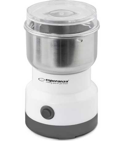 Esperanza EKC007W Cappuccino Μύλος Καφέ Espresso - Λευκό