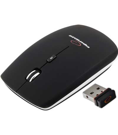 Esperanza Wireless 4D Optical Mouse Suturn Mini Ποντίκι Black EM120K