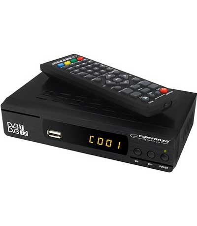 Esperanza EV104 Επίγειος Ψηφιακός Δέκτης MPEG4 Full HD DVB-T2