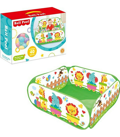 ToyMarkt Ανοιχτή Σκήνη Πισίνα με 40 Μπάλες 5.5cm 45x30x10cm 913107