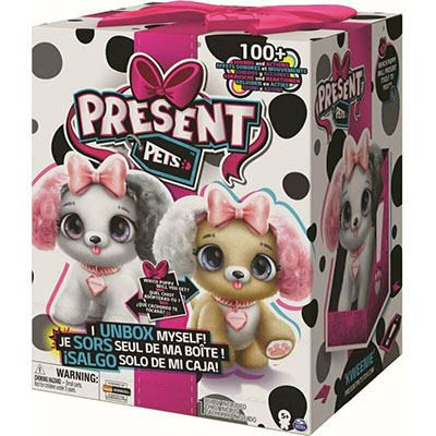 Spin Master Present Pets Fancy Διαδραστικό Λούτρινο Κουταβάκι Με 100+ Ήχους (6051197)