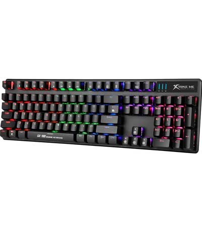Xtrike Me GK-980 Ενσυρματο Μηχανικο Πληκτρολογιο Gaming με Φωτιζομενα Πληκτρα