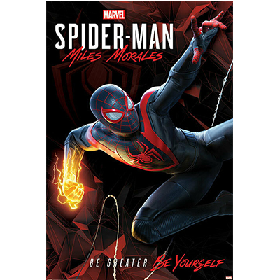 Pyramid SPIDER-MAN MILES MORALES - Cybernetic Swing - Poster 61x91cm