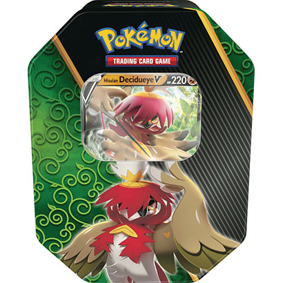 Pokemon TCG Divergent Powers Summer Tin 2022 - Hisuian Decidueye V (POK850448 D)