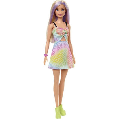 Mattel Barbie Doll - Fashionistas #190 - Purple Streaks, Romper Dress Blonde Hair Doll (HBV22)
