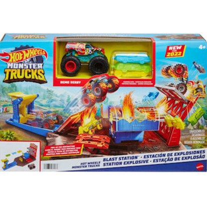 Mattel Hot Wheels Monster Trucks - Απίθανες Συγκρούσεις Σετ (HFB12)