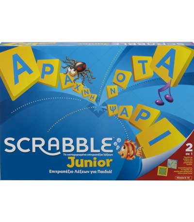 Mattel Scrabble Junior - Επιτραπέζιο (Ελληνικό) (Y9672)