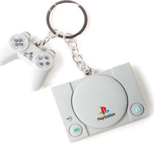 Difuzed PlayStation Console & Controller 3D Rubber Keychain (KE880218SNY)