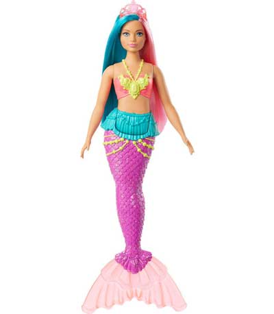 Mattel Barbie Dreamtopia Έκπληξη Γοργόνα Κούκλα Με Πορτοκαλί Ουρά (GJK11)