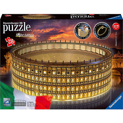 Ravensburger 3D Puzzle Night Edition: Colosseum (216pcs) (11148)