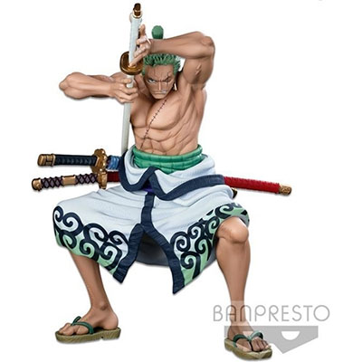 Banprsesto One Piece WFC 3 Super Master Stars Piece The Roronoa Zoro The Brush Statue (17570)