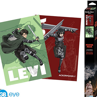 ABYstyle ATTACK ON TITANS - Set 1 - Set 2 chibi posters '52x38' GBYDCO054