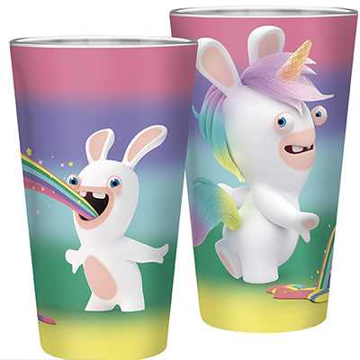 ABYstyle RAVING RABBIDS - Rainbow - XXL Glass 400ml ABYVER178