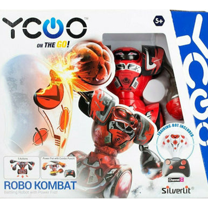 AS Silverlit: Ycoo on the go - Robo Kombat Τηλεκατευθυνόμενο Ρομπότ Κόκκινο (Channel C) (7530-88054)