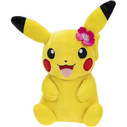 BOTI Λούτρινο Pokemon Pikachu Red Flower - Plush 20cm  (140091)