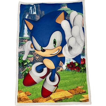 Character World Κουβέρτα Sonic Sherpa 100% Polyester '100X150cm' (SHH078)