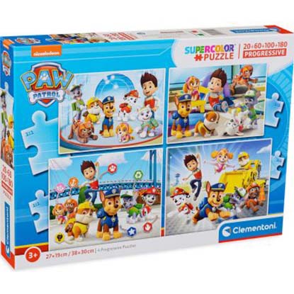 Clementoni Πάζλ PAW PATROL Puzzle 20 + 60 + 100 + 180P (21412)