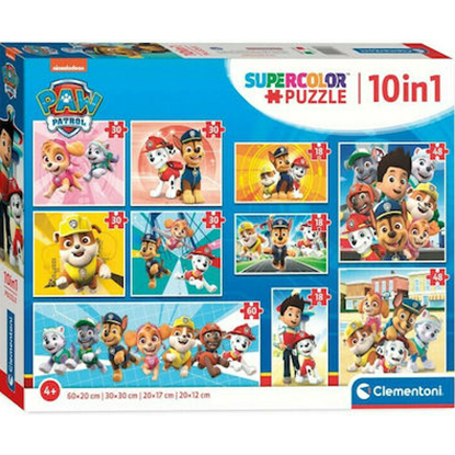 Clementoni Πάζλ Paw Patrol 10 Puzzle 18/30/48/60τεμ. Mega Collection Kids (20270)