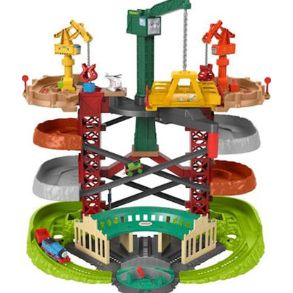 Fisher Price Thomas & Friends: Πίστα - Πύργος με Τρένα με Γερανούς (GXH09)