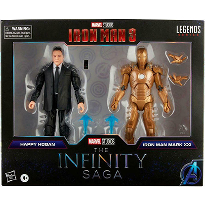 Hasbro MARVEL - Happy Hogan & Iron Man - 2 Figures Pack Legends Series 15cm