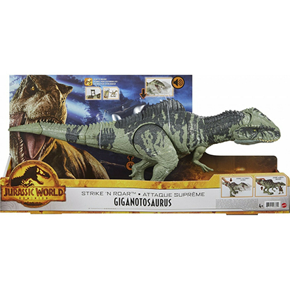 Mattel Jurassic World Dominion: Strike 'N Roar Giganotosaurus (GYC94)