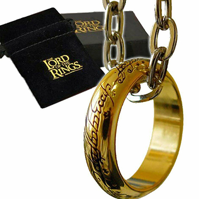 Noble Collection LORD OF THE RINGS - The One Ring -Επιχρυση Replica Διαμετρου 2cm