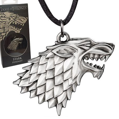 Noble Collection Μενταγιον GAME OF THRONES Stark Pendant Metal Edition
