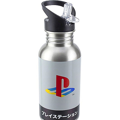 Paladone PLAYSTATION - PS Heritage - Metal water bottle with straw 480ml