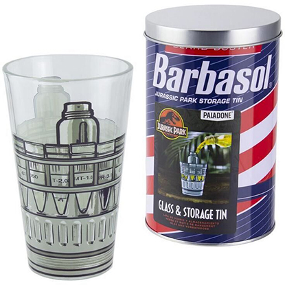 Paladone Ποτήρι Jurassic Park Barbasol Glass in Tin - 400ml (PP9732JP)