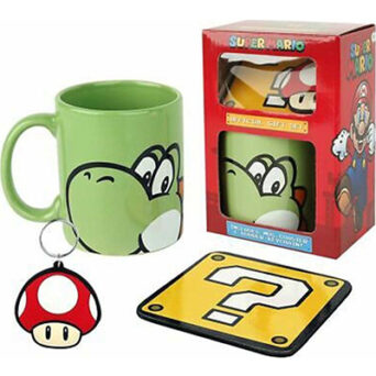 Pyramid NINTENDO Σετ κούπα, σουβέρ,μπρελόκ Gift Set - Yoshi