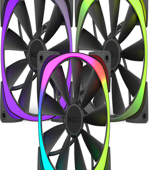 NZXT Aer RGB Series Triple Pack 3x140mm RGB Ανεμιστήρες Κουτιού (Case Fans) PWM με HUE+ Support