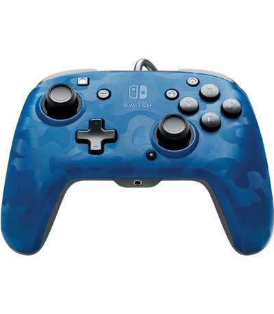 PDP Controller Faceoff Deluxe Wired Blue Camo (Nintendo Switch)