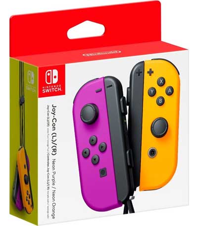 Nintendo Switch Joy-con Pair Neon Purple/Neon Orange