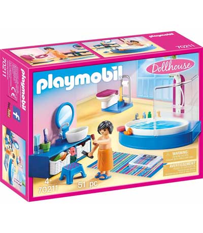 Playmobil Dollhouse - Πολυτελές Λουτρό με Μπανιέρα (70211)