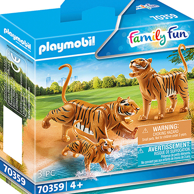 Playmobil Family Fun: Δύο τίγρεις με το μικρό τους για 4+ ετών (70359)