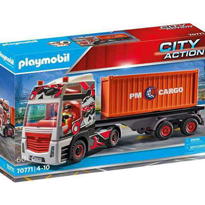 Playmobil City Action Φορτηγό Μεταφοράς Container για 4-10 ετών 70771