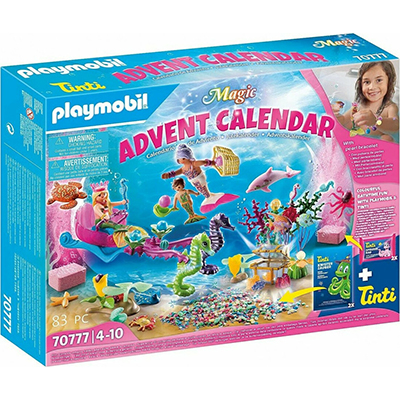 Playmobil Magic Χριστουγεννιάτικο Ημερολόγιο "Παιχνίδι Στην Μπανιέρα Με Γοργόνες" 70777