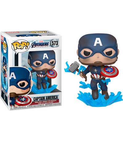 Funko POP! Marvel Endgame - Captain America with Broken Shield & Mjolnir #573