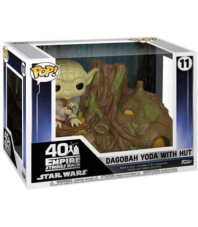 Funko POP! Town Star Wars the Empire Strikes Back 40th Dagobah Yoda with Hut #11 (15cm) (Ελάχιστη φθορά στο κουτί)
