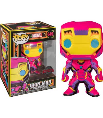 Funko Pop Marvel Blacklight Iron-Man (Special Edition) #649
