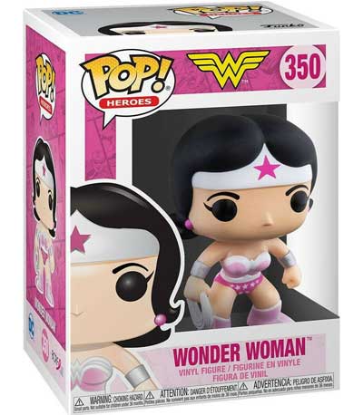 Funko POP! Heroes: DC - Wonder Woman (Breast Cancer Awareness - Pink) #350