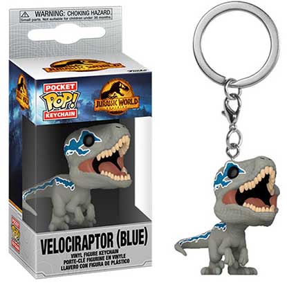 Funko Pocket POP! Jurassic World: Dominion - Velociraptor (Blue) Figure