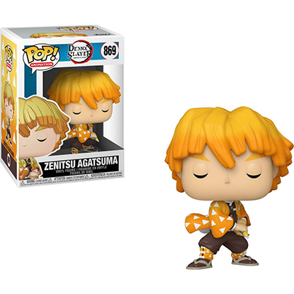 Funko Pop! Animation: Demon Slayer Kimetsu No Yaiba - Zenitsu Agatsuma #869 Figure