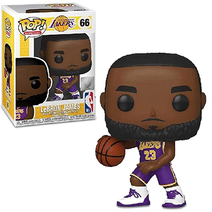 Funko Pop! Basketball NBA L.A. Lakers Lebron James (Purple Uniform) #66 Figure