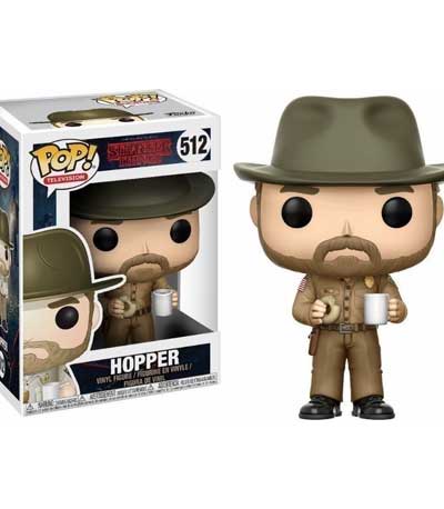 Funko POP! TV Stranger Things Hopper With Donut #512