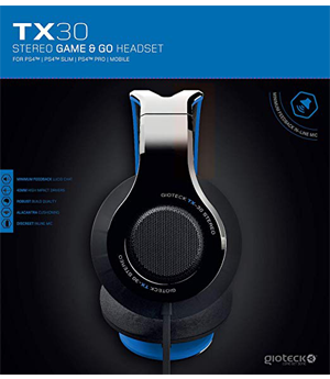 Gioteck TX-30 Gaming And Go -Wired Headset PS4,XB1, Mac OS X, Win7