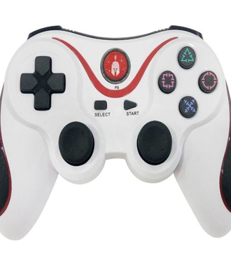 Spartan Gear PS3 NEW Wireless Six-Axis Bluetooth Controller White