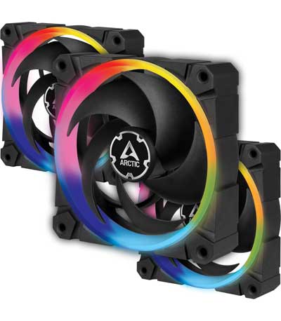 ARCTIC BIONIX P120 A-RGB 3 FANS BUNDLE – 120MM A-RGB ILLUMINATED FANS & ARGB CONTROLLER