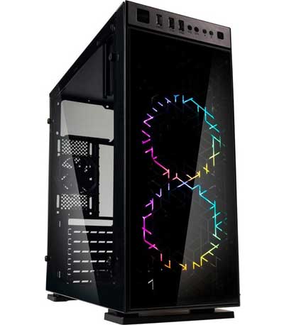 KOLINK INSPIRE K1 RGB MIDI-TOWER, TEMPERED GLASS PC CASE – BLACK